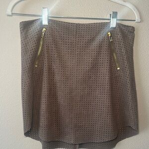 Bishop + Young Brown Mini Skirt Casual Workwear